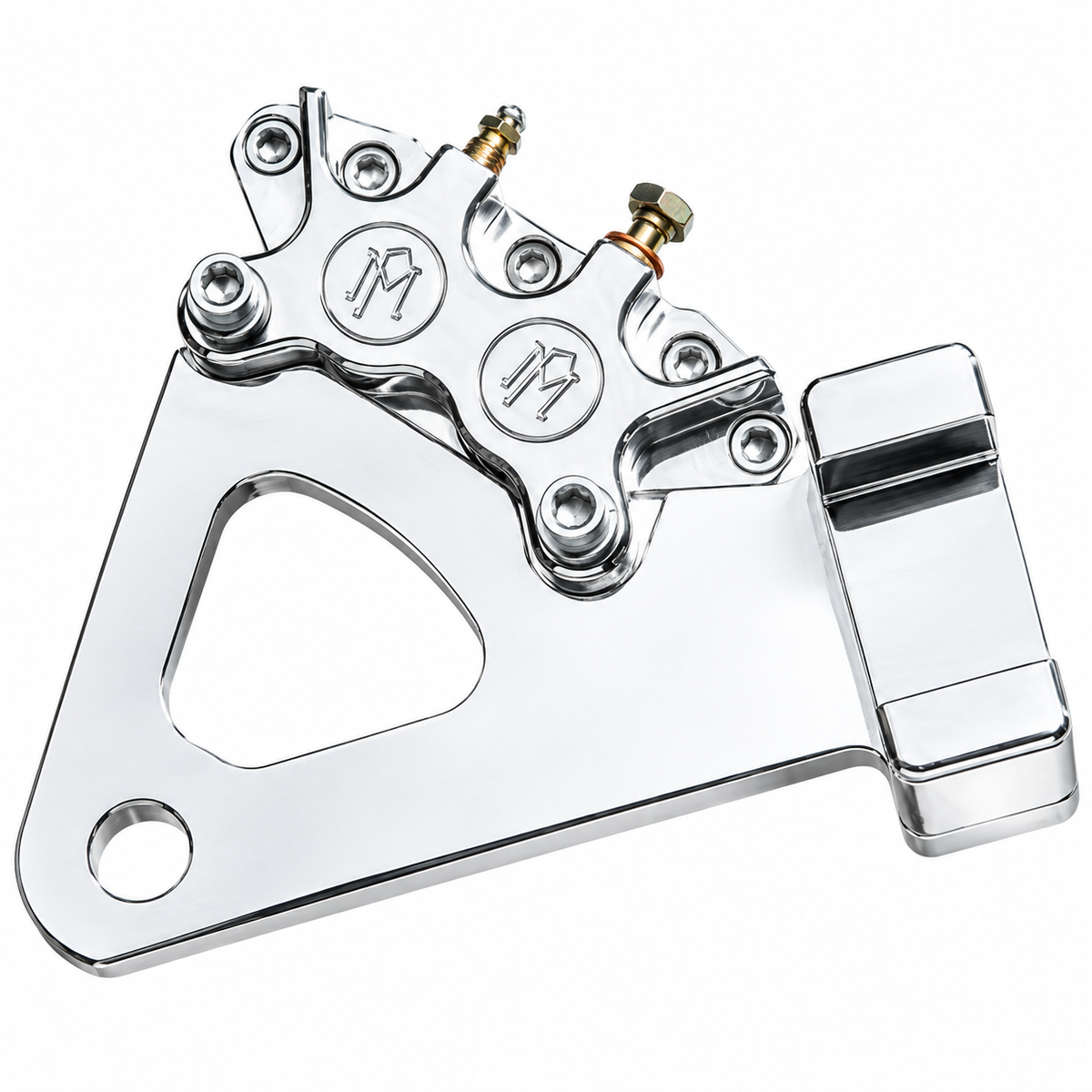 Performance Machine Classic poleret bagkaliber-beslag til 11,5" bremseskiver (Harley FXR & Softail)