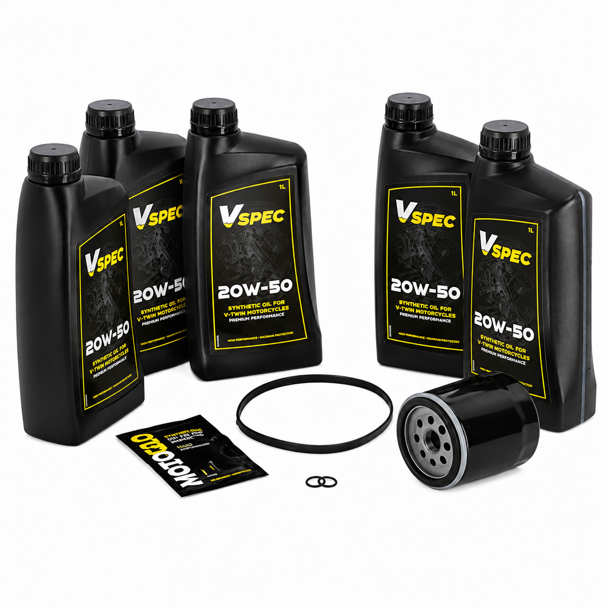 MCS "Big Oil" Service-kit 20W50 Fuldsyntetisk (Harley-Davidson)