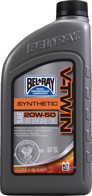 Bel-Ray V-Twin 20W-50 syntetisk motorolie 1L