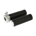 OEM style throttle assembly with grips, single cable. Chrome Item No: 501135