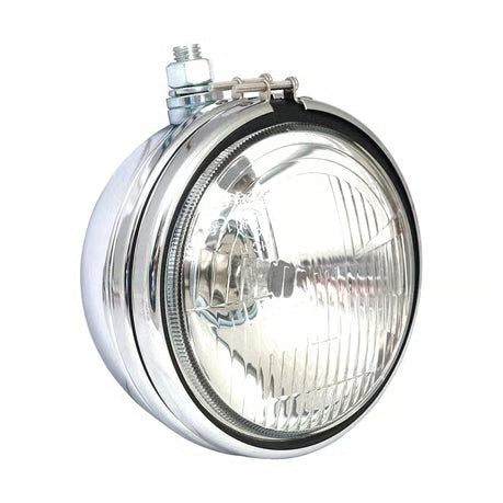 OEM style 5-3/4" FX, FXR, XL headlamp. Chrome Item No: 502034