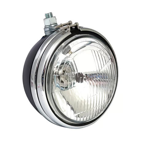 OEM style 5-3/4" FX, FXR, XL headlamp. Black Item No: 502036