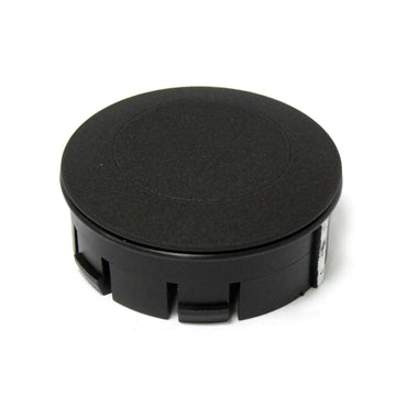 MCS dummy-gasdæksel med pop-up, sort wrinkle, 60 mm