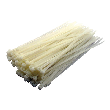 MCS kabelstrips 20 cm, hvide – 100 stk.