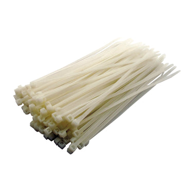 MCS kabelstrips 20 cm, hvide – 100 stk.