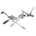 Evo XL forward control kit. O-ring pegs. Chrome Item No: 508521