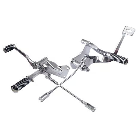 Evo XL forward control kit. O-ring pegs. Chrome Item No: 508521