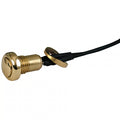 Smooth push button switch. Polished brass Item No: 508637
