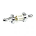 Clear-view fuel filter, 3/8" ID. Chrome Item No: 508831