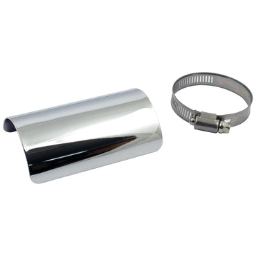MCS glat varmeskjold i krom, 10,2 cm
