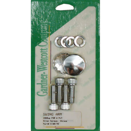 Allen bolt set, swingarm pivot covers. Chrome Item No: 510836