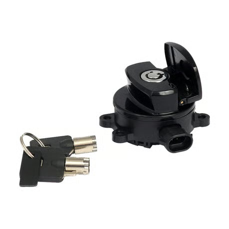 11-up ignition switch, side hinge type. Black Item No: 512867