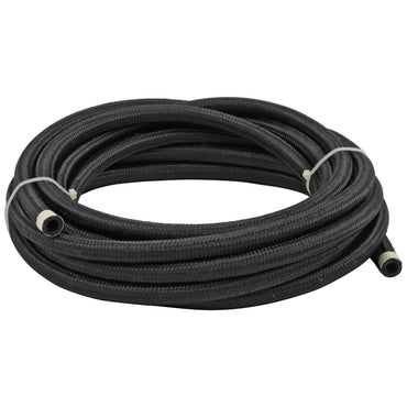 Flettet slange 5/16" (8 mm), sort nylon – 25 ft