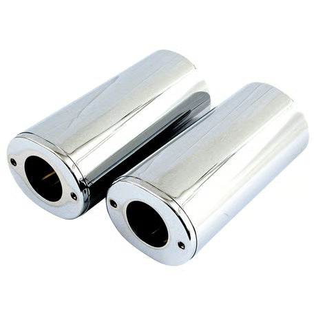 Upper fork slider covers, std length. Chrome Item No: 515390