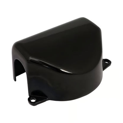 Sort Styrklemmedæksel (Aluminium) – Stilren Mørk Profil til Harley-Davidson Softail Fat Boy, Heritage & Deluxe