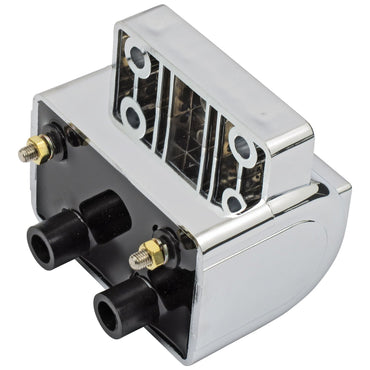 MCS tændspole i sen OEM-stil, 12 V, 4 ohm, krom