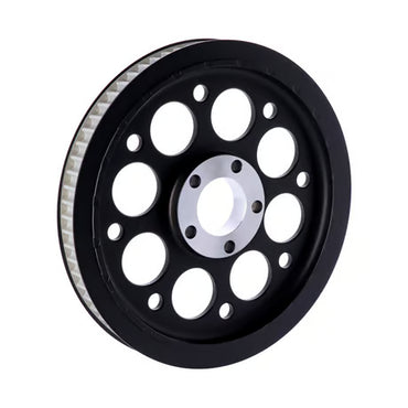 Sort Baghjulspulley (70T) i Original OEM-Stil – Premium Drivline til Harley-Davidson Dyna (2000-2005)