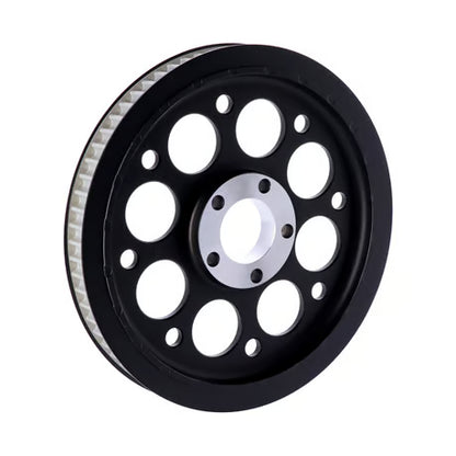 Sort Baghjulspulley (70T) i Original OEM-Stil – Premium Drivline til Harley-Davidson Dyna (2000-2005)