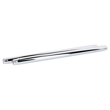 MCS forgaffelrør 35 mm, 23-1/4", spejlblank krom – par