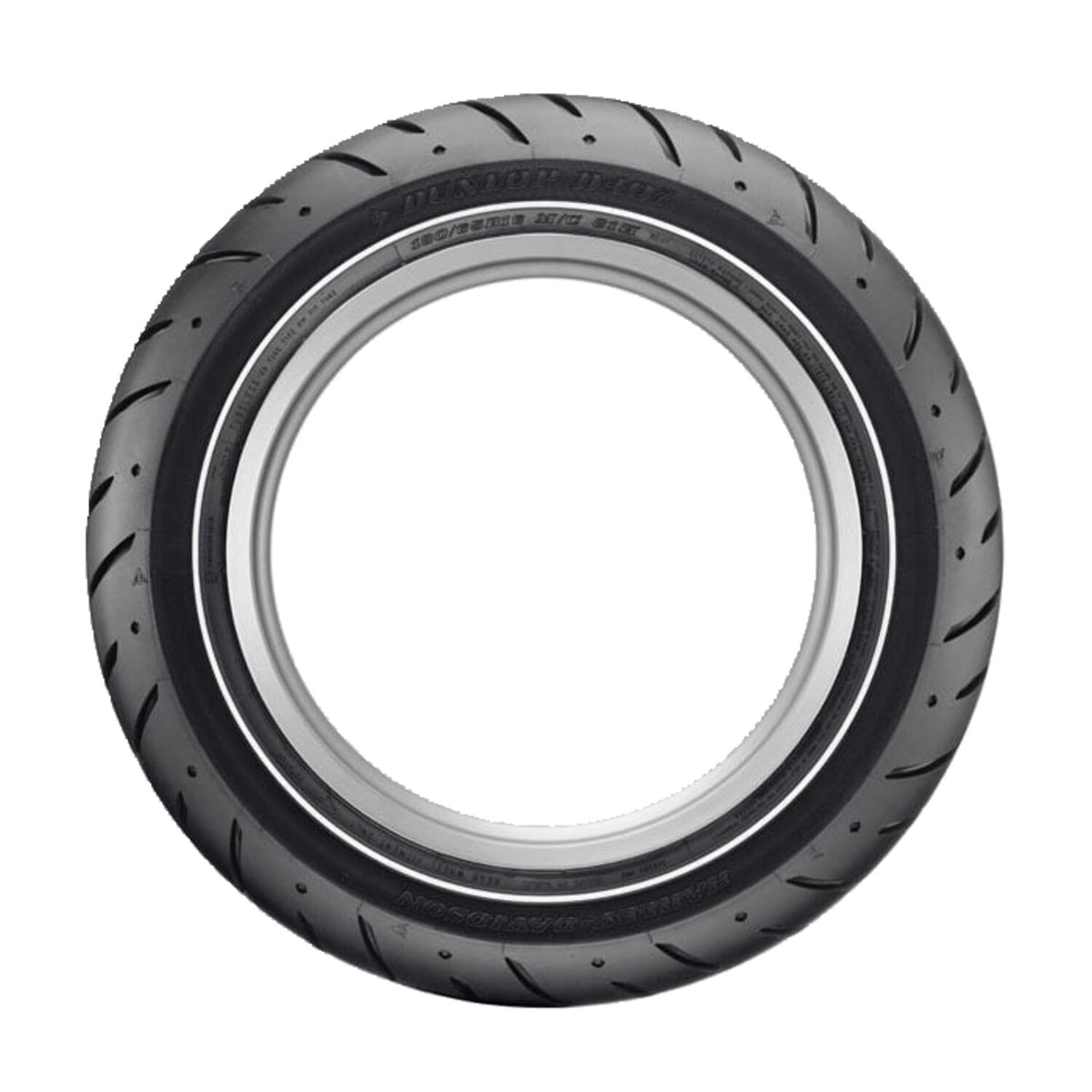 Dunlop D407 bagdæk 180/65B16 81H – smal hvid sidevæg