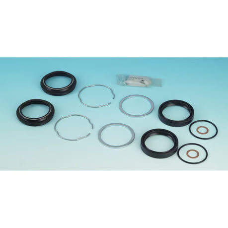 James, fork seal rebuild kit. 49mm fork tubes Item No: 526098