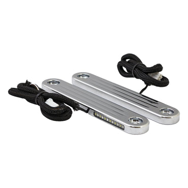 Custom Dynamics ProBeam LED-blinklys med DRL, krom