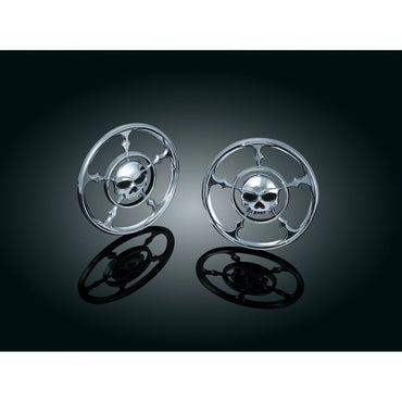 Kuryakyn Zombie speakergrill-accenter – krom, par