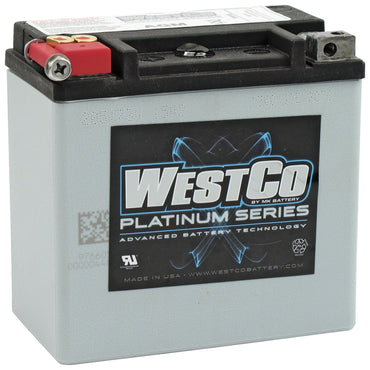 WestCo Platinum AGM-batteri 12 V, 12 Ah, 220 CCA
