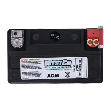 WestCo Platinum AGM-batteri 12 V, 19 Ah, 325 CCA