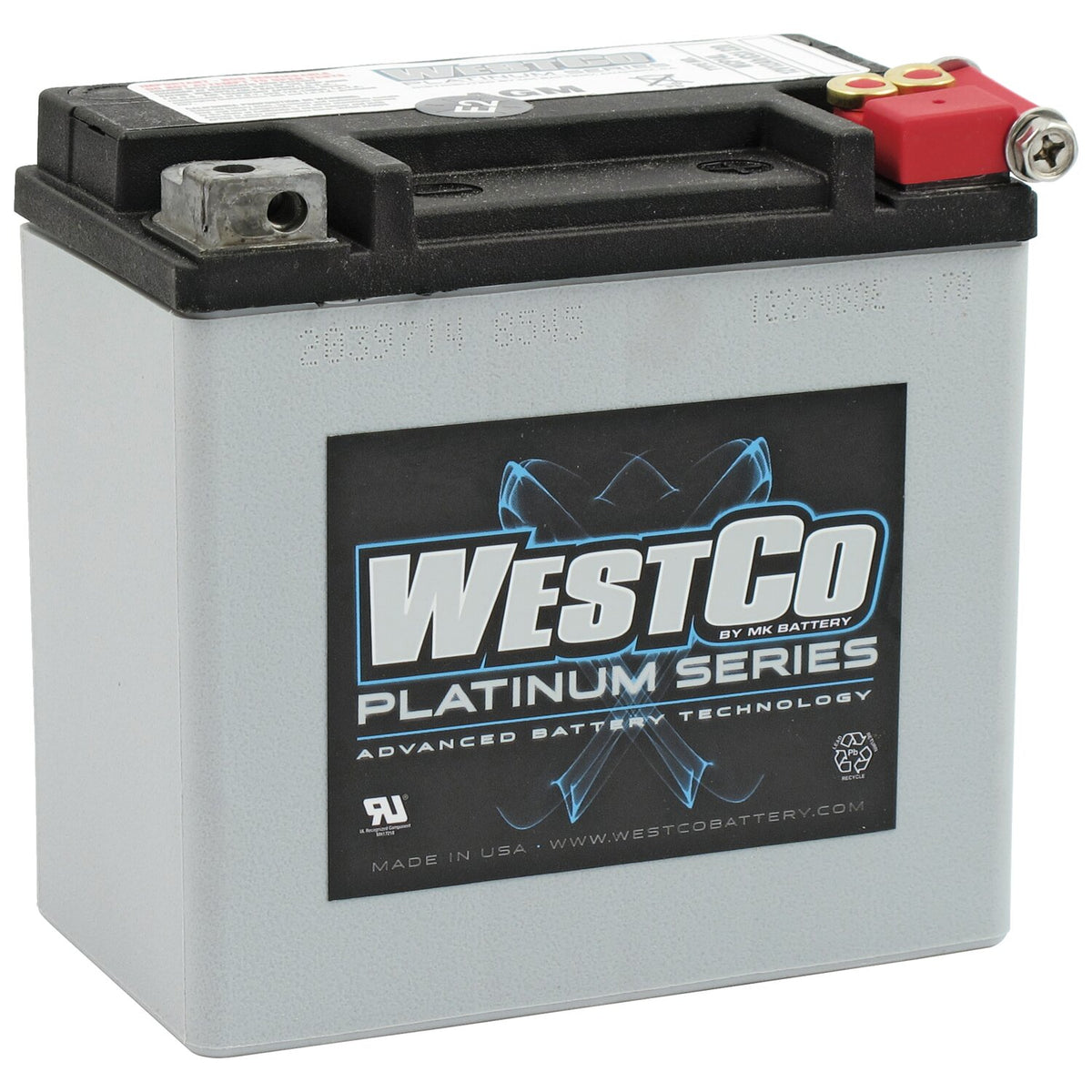 WestCo Platinum AGM-batteri 12V 12Ah 220CCA