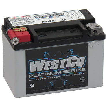 WestCo Platinum AGM-batteri 12 V, 8 AMP, CCA 120