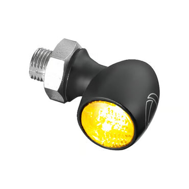 Kellermann Bullet Atto LED Mikro Blinklys – Sort med Klart Glas (12V)