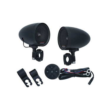 Kuryakyn Road Thunder speaker pods-sæt, sort