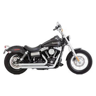 Vance & Hines 2-1/2" Big Shots Staggered Udstødning – Krom (Til Harley Dyna 2006–2017)