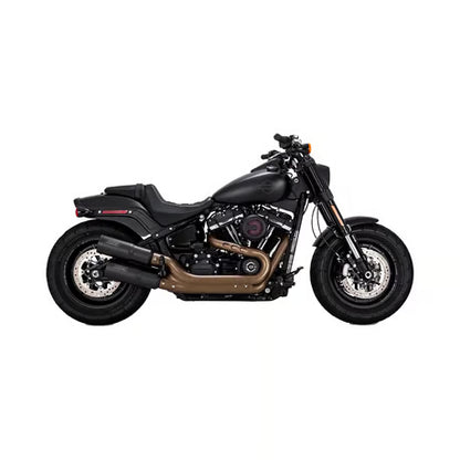 Vance & Hines Hi-Output Slip-On Udstødning – Matsort (Til Harley Fat Bob 2018–2023)