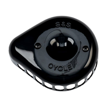 S&S Mini Teardrop Stealth luftfilterdæksel, blank sort