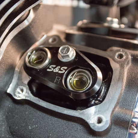 S&S, tappet cuff set. Billet aluminum, black Item No: 565469