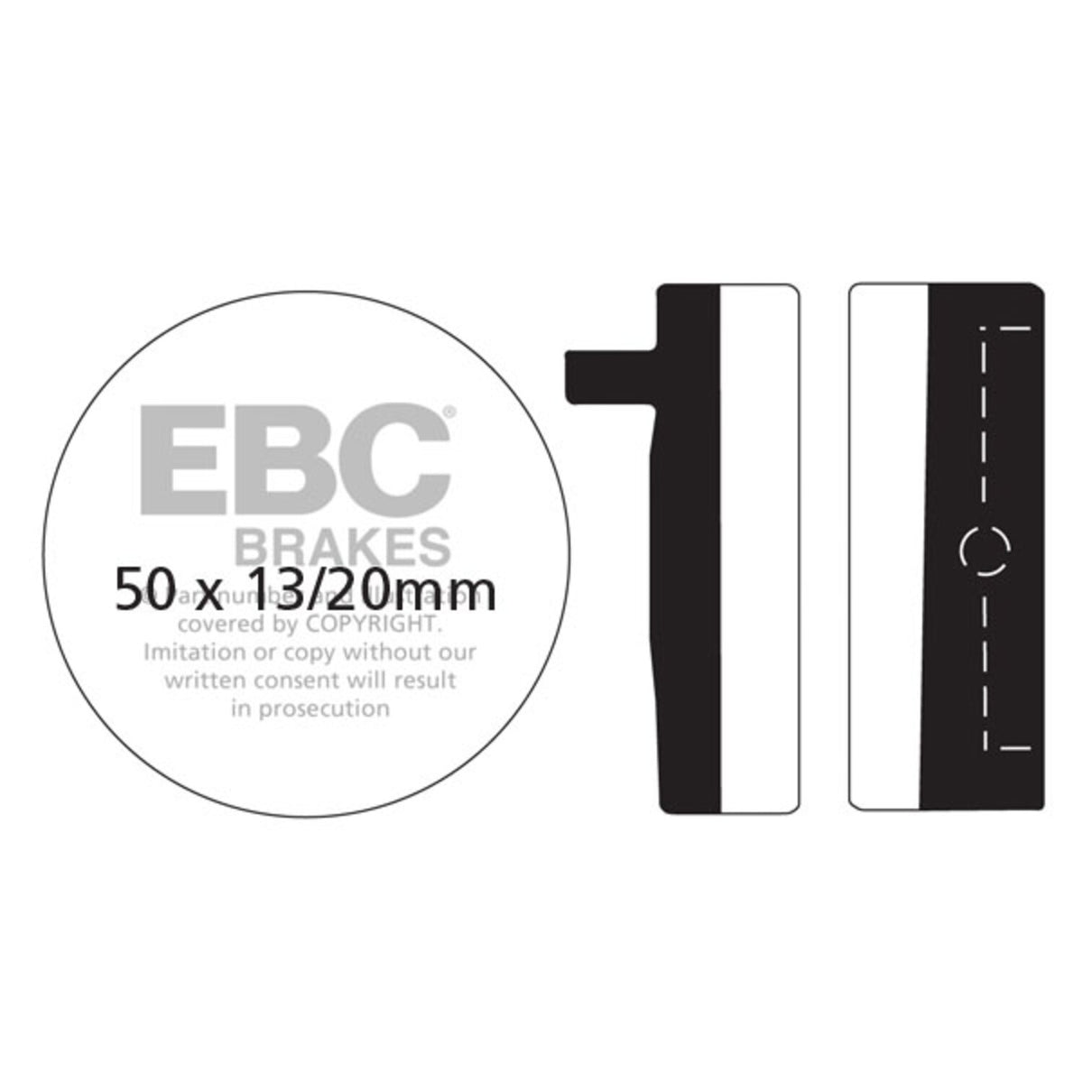 EBC organiske bremseklodser