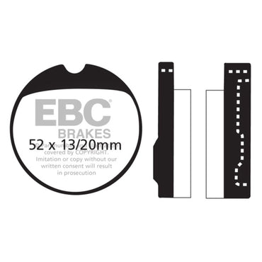 EBC organiske bremseklodser – sæt
