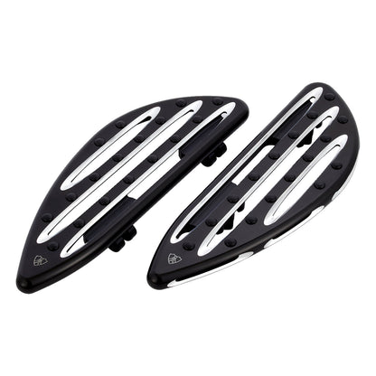 Arlen Ness Deep Cut førerfodplader, sort