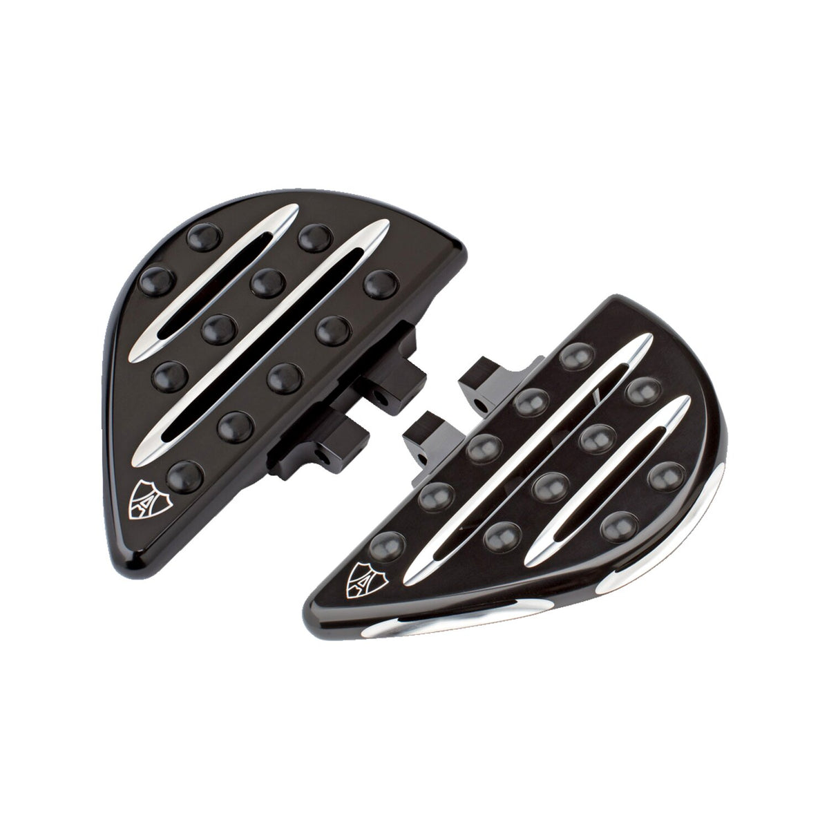 Arlen Ness Deep Cut passagerfodplader, sort