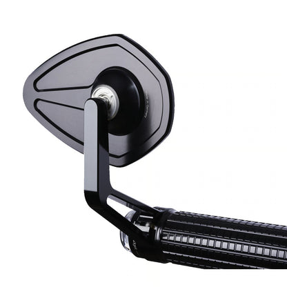 Motogadget mo.view Flight Glasløst Styrendespejl – Sort Aluminium (H/V)