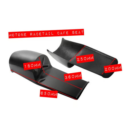 Motone, universal seat pan 'Custom Cafe' black Item No: 575411