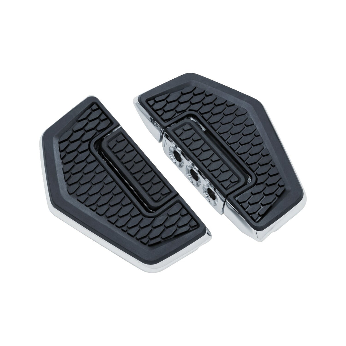 Kuryakyn Hex foldbare mini-fodplader, krom