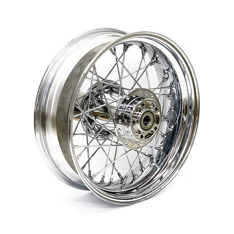 5.00 x 16 rear wheel 40 spokes chrome Item No: 578494