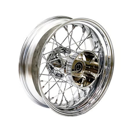 5.00 x 16 rear wheel 40 spokes chrome Item No: 578494