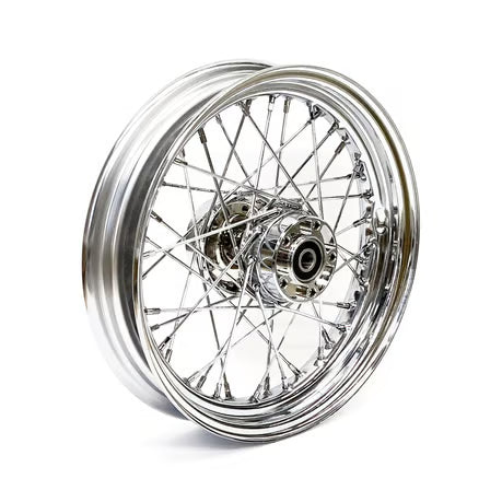 3.00 x 16 rear wheel 40 spokes chrome Item No: 578496