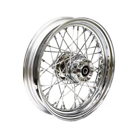3.00 x 16 rear wheel 40 spokes chrome Item No: 578496