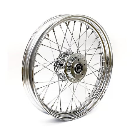2.50 x 19 front wheel 40 spokes chrome Item No: 578512