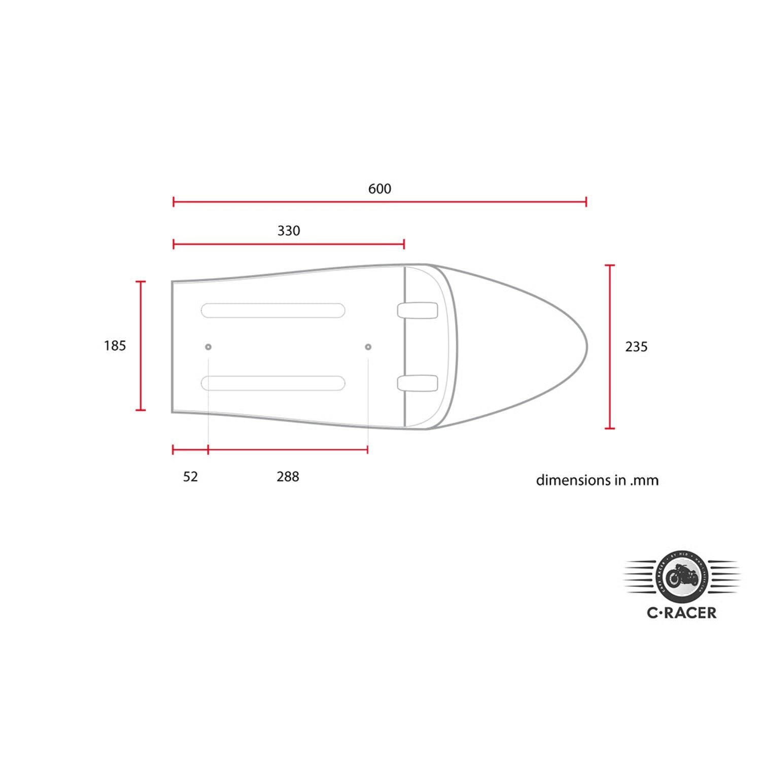 C-Racer, C Classic seat black Item No: 578566